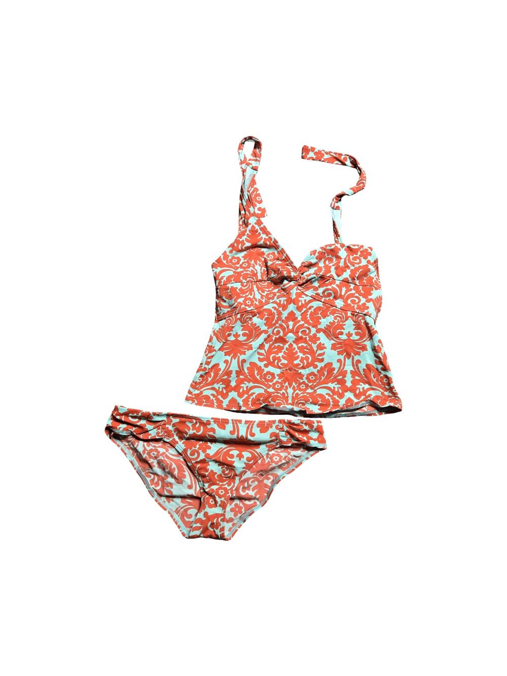 Tommy Bahama Tankini Halter Neck Damask Print Swimsuit Set Size: M/L‎